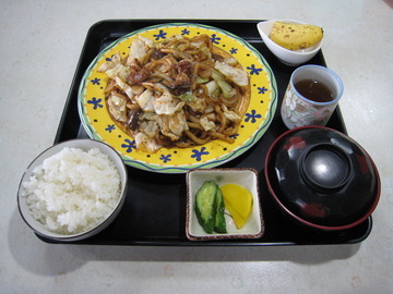 ホルモンうどん定食